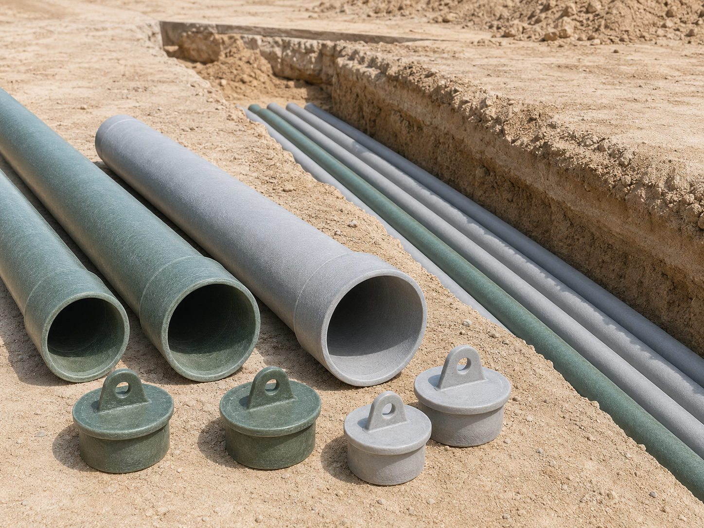 GRP ducts and eye plugs