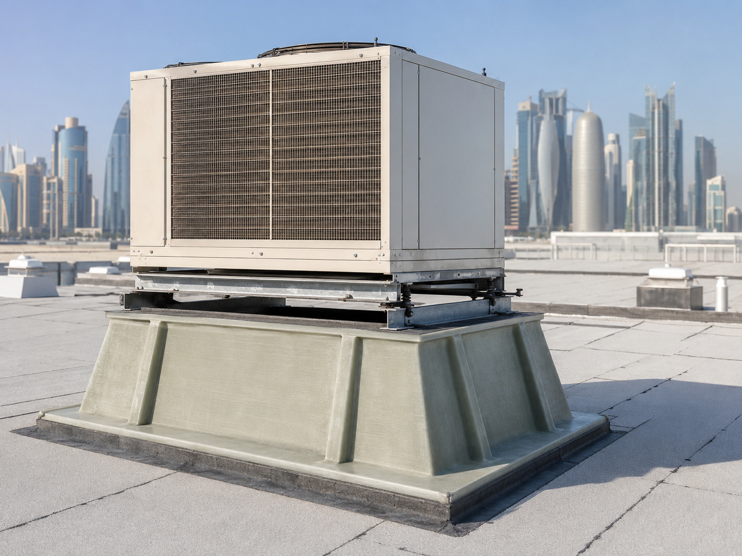 GRP roof curb
